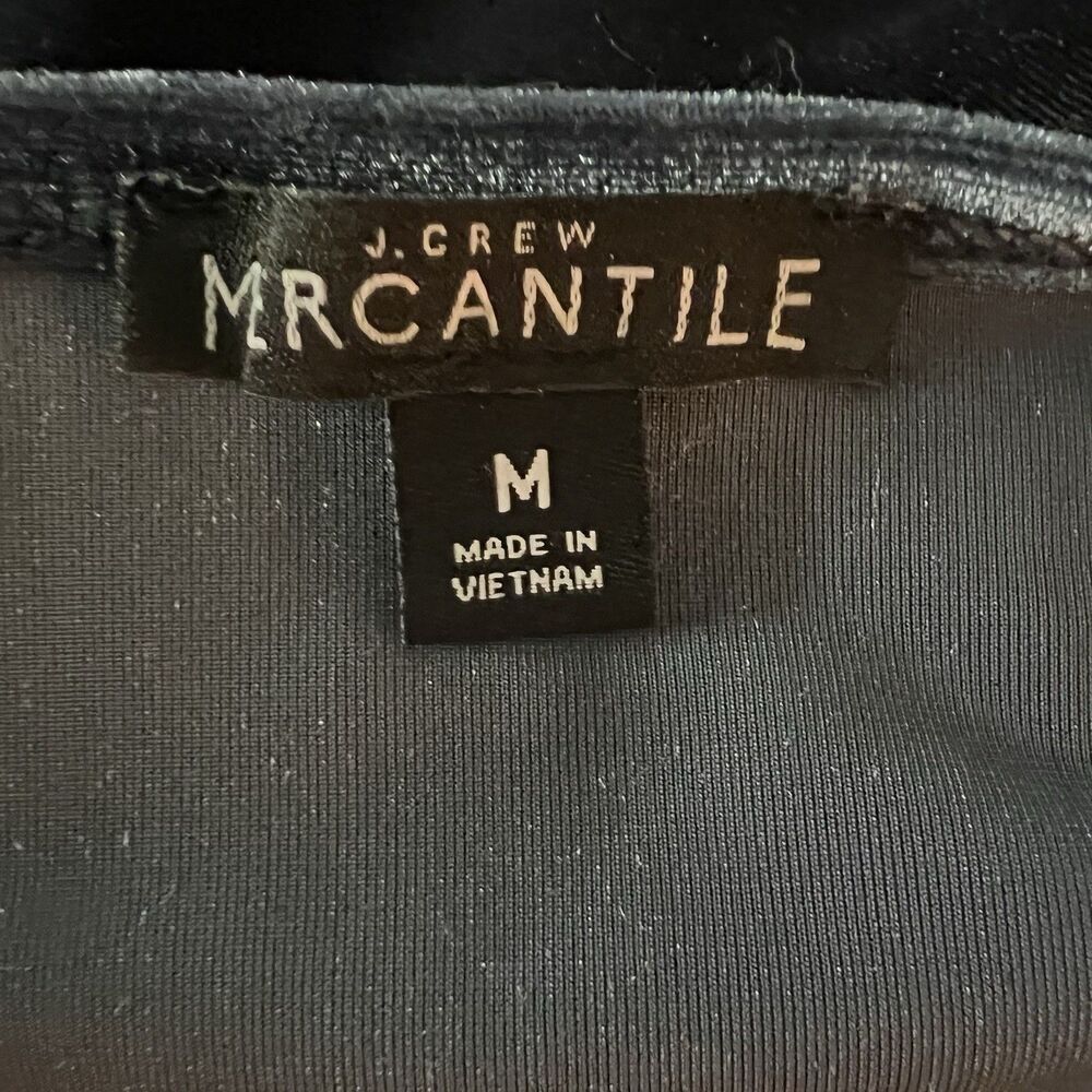 J Crew  Mercantile Women’s Velvet Wrap Top  Medium Teal - Picture 3 of 5